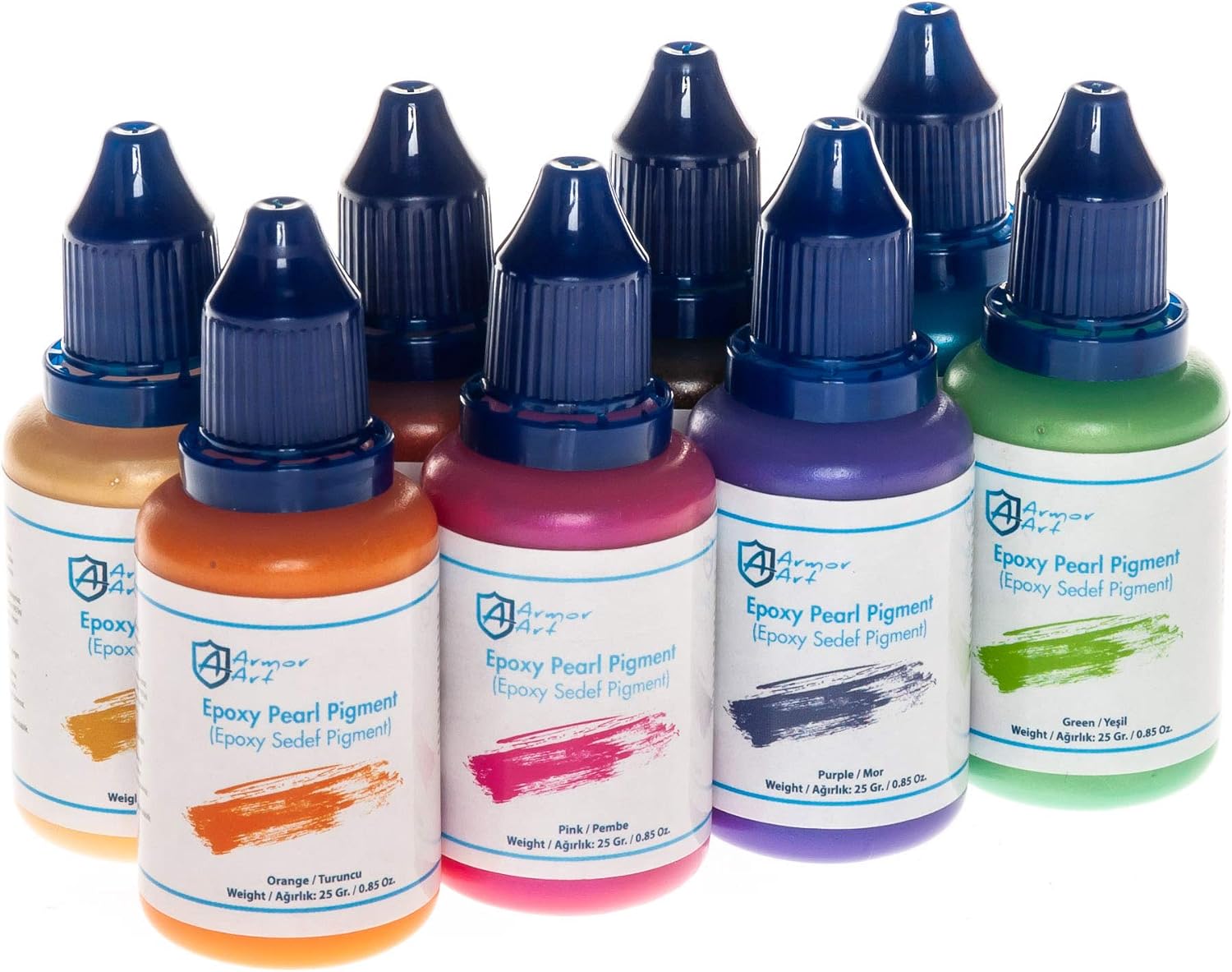 Epoksi Pigment - 8'li Sedef Set (8x25 ml)