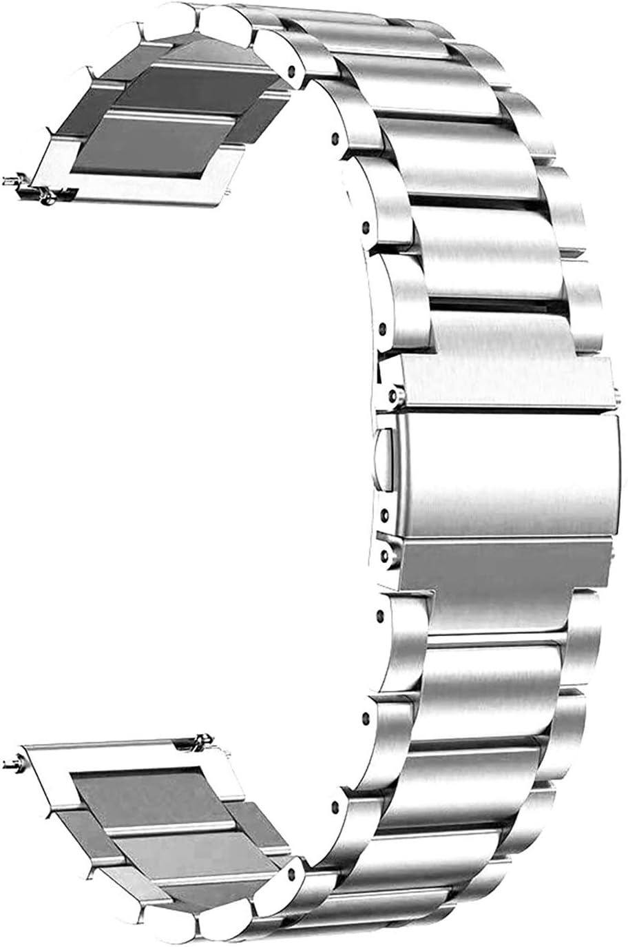 Amazfit Bip 3 Pro Metal Stainless Steel Kordon (Amazfit Bip 3 Pro ile Uyumlu Kordon, Akıllı Saat Kayışı)