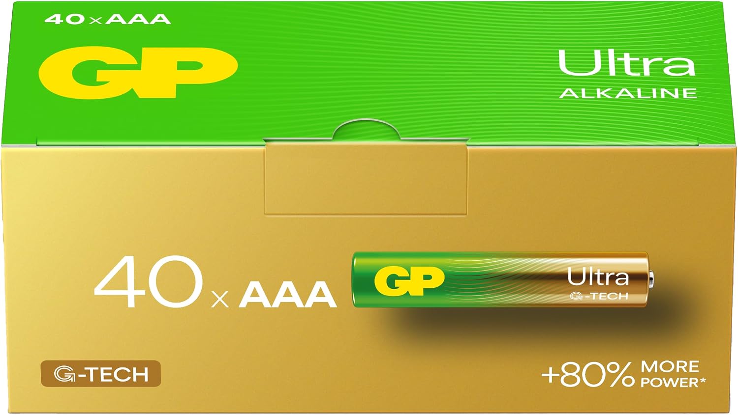 Batteries G-TECH Ultra Alkalin İnce LR03 - AAA Boy 1.5V Pil 40'lı Kutu