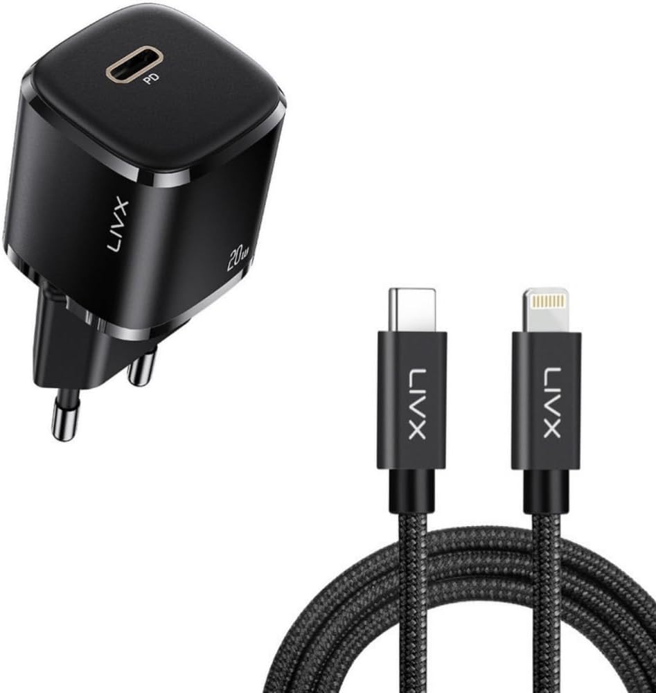 Rapid 20W USB-C Mini PD Hızlı Şarj Cihazı Güç Adaptörü ve 1 metre Iphone şarj kablosu L23 - BLT-00