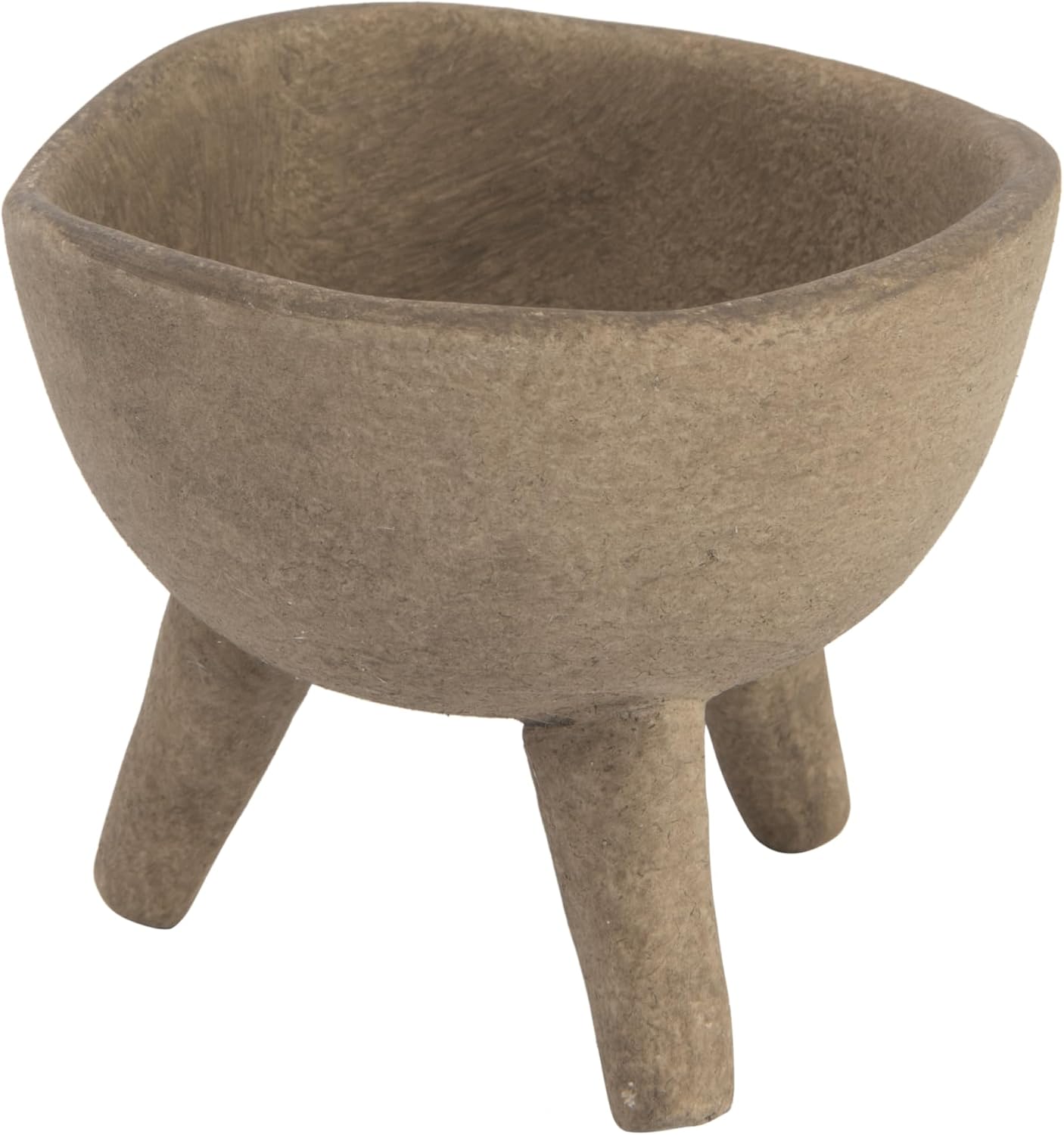 Küçük saksı, mat, boz kahverengi, pişmiş toprak, 7,6 cm