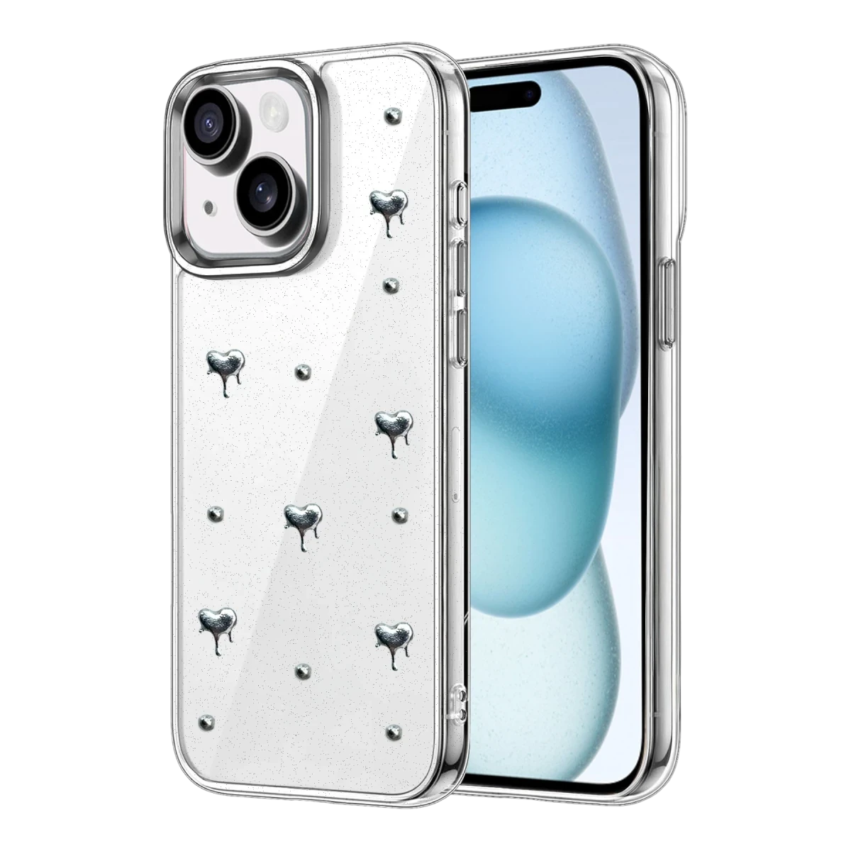 Apple iPhone 15 Fiyonk Desenli Kapak - Desen 1