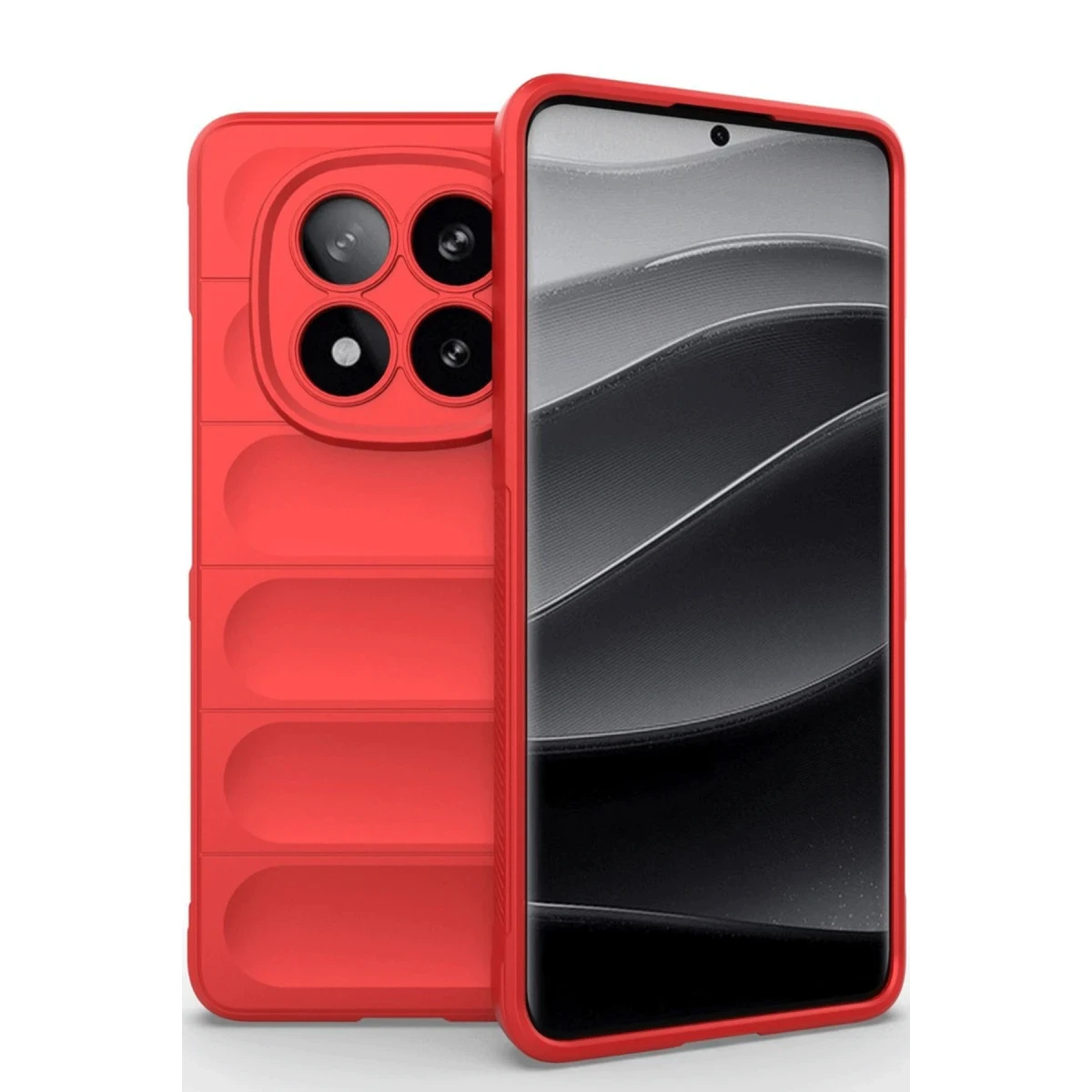 Xiaomi Redmi Note 14 Pro 5G Kılıf Optimum Silikon - Kırmızı