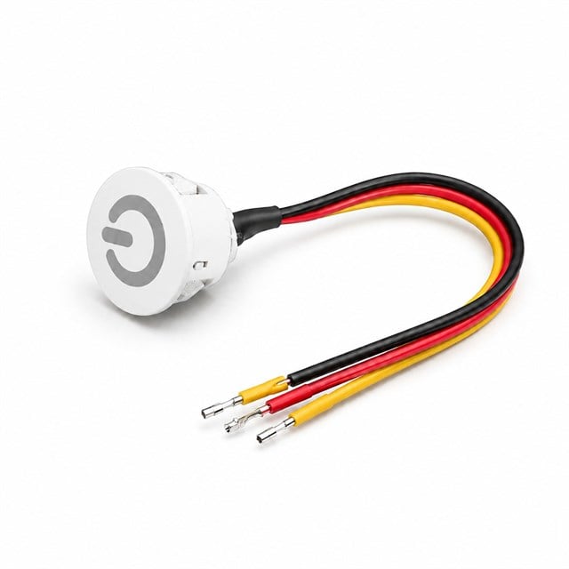 PM-30802 3V DC 10mm Gömme Dokunmatik LED Dimmer Kontrolcüsü Switch Buton Beyaz