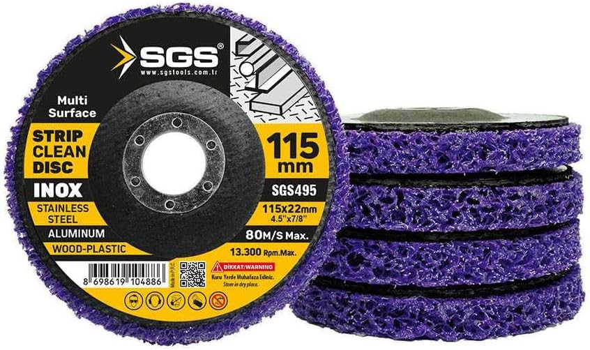 SGS Çok Amaçlı Parlatma Diski, Mor, 115 mm, Model SGS495