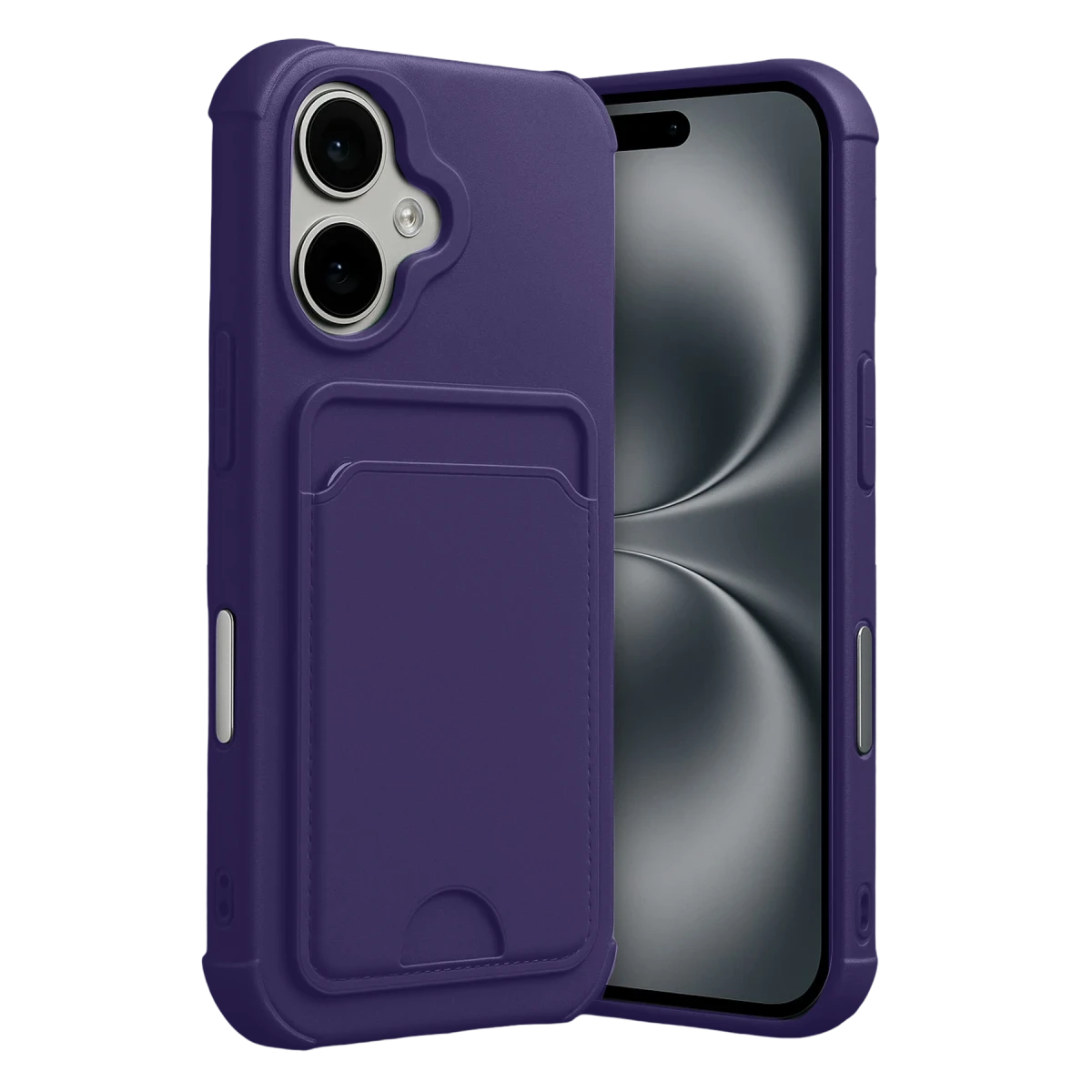 Apple iPhone 17 Kelvin Kartvizitli Silikon - Derin Mor