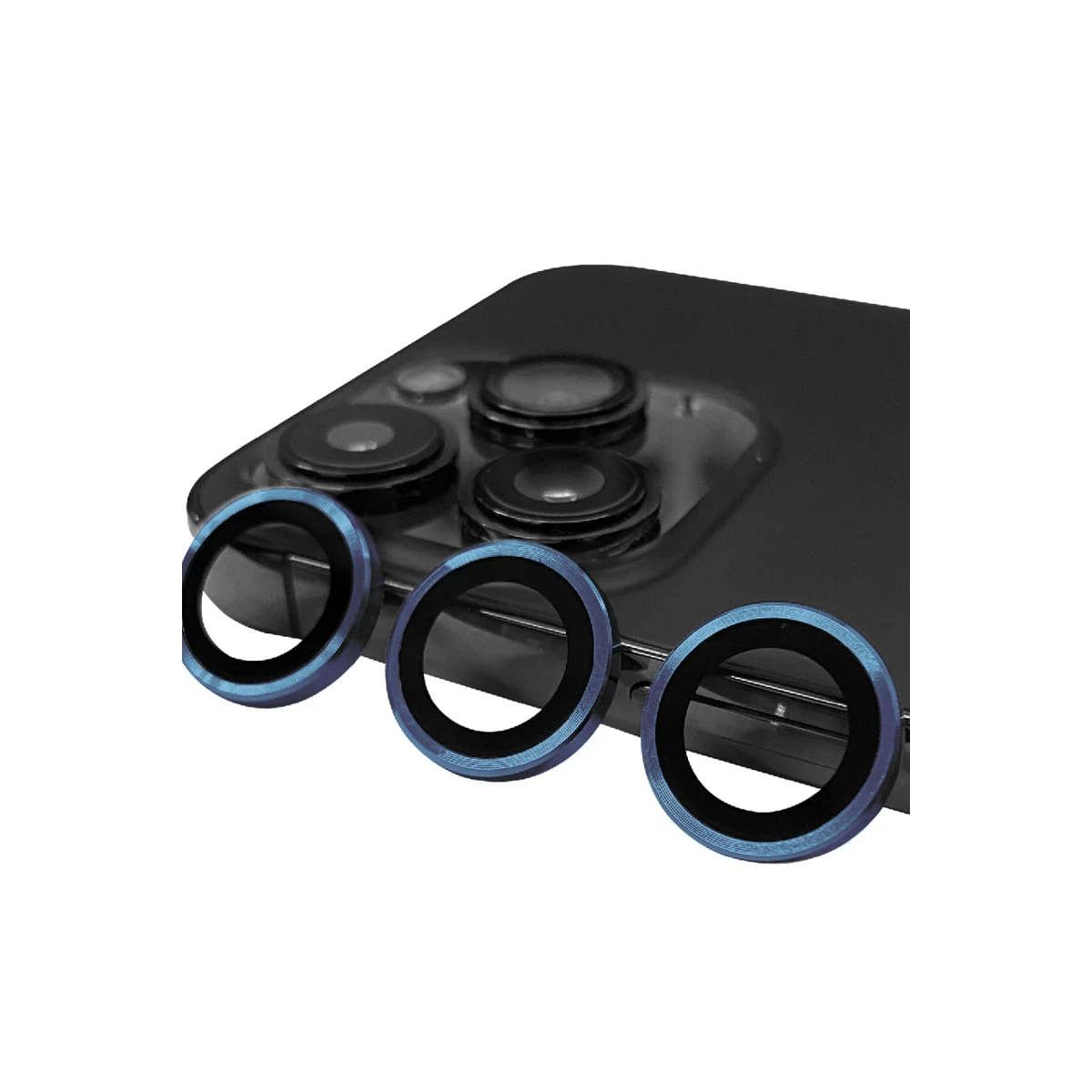 Apple iPhone 15 Pro Max Raze Metal Kamera Lens - Lacivert