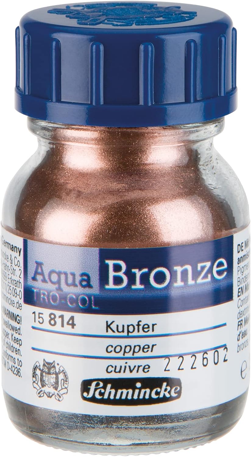 Aqua Bronze Sulu Boya Yaldız Pigment 20 ml 814 Copper