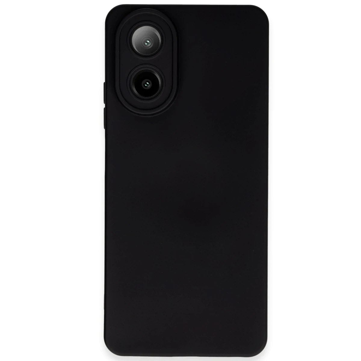 Oppo A38 Kılıf Nano içi Kadife Silikon - Siyah