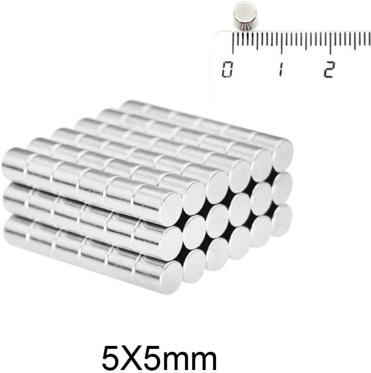 MNS Neodyum Mıknatıs Ø5x5 mm - Yuvarlak Güçlü Mıknatıs 25 Adet