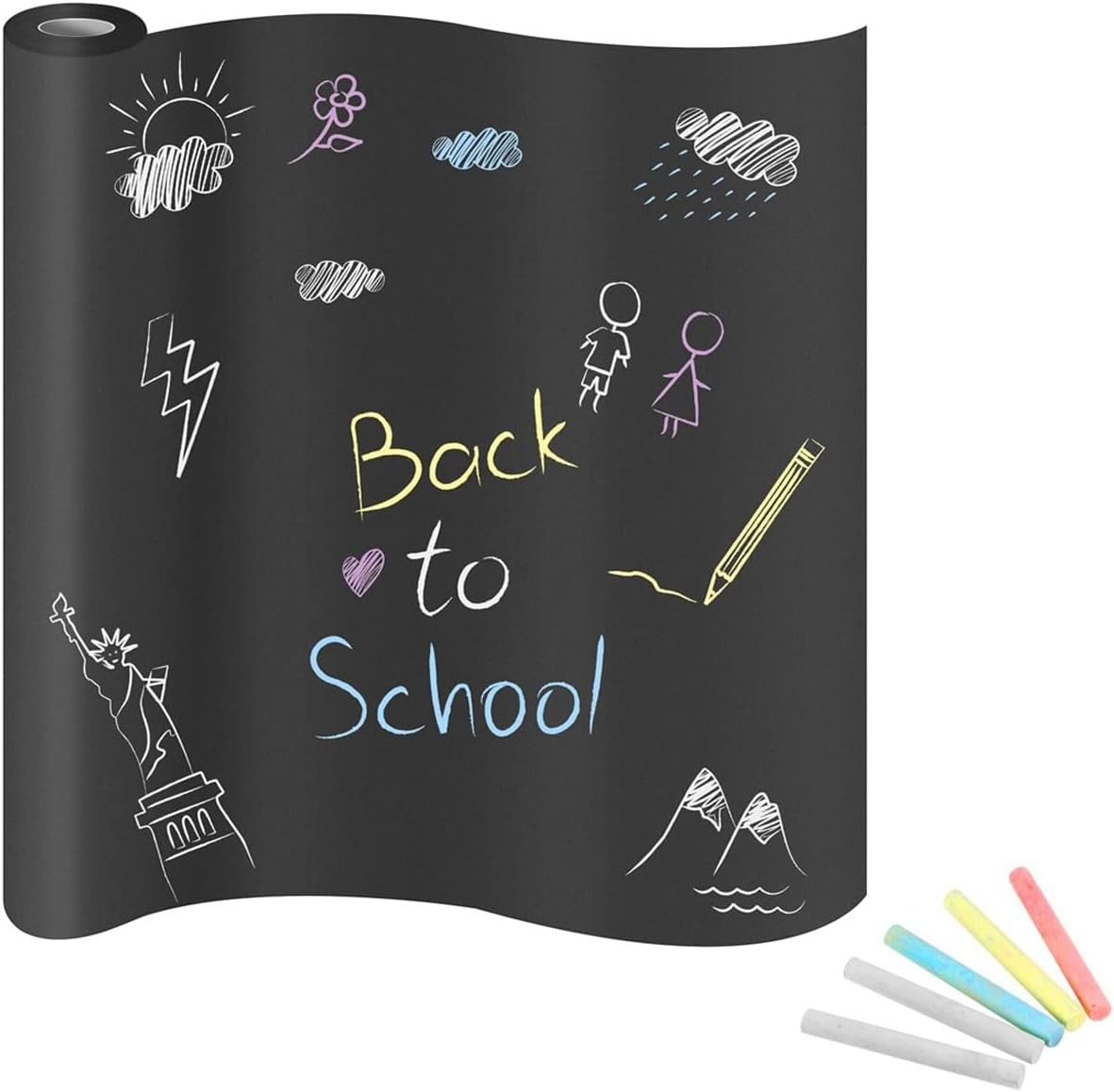 Büyük Boy Yapışkanlı Kara Tahta Sticker Blackboard