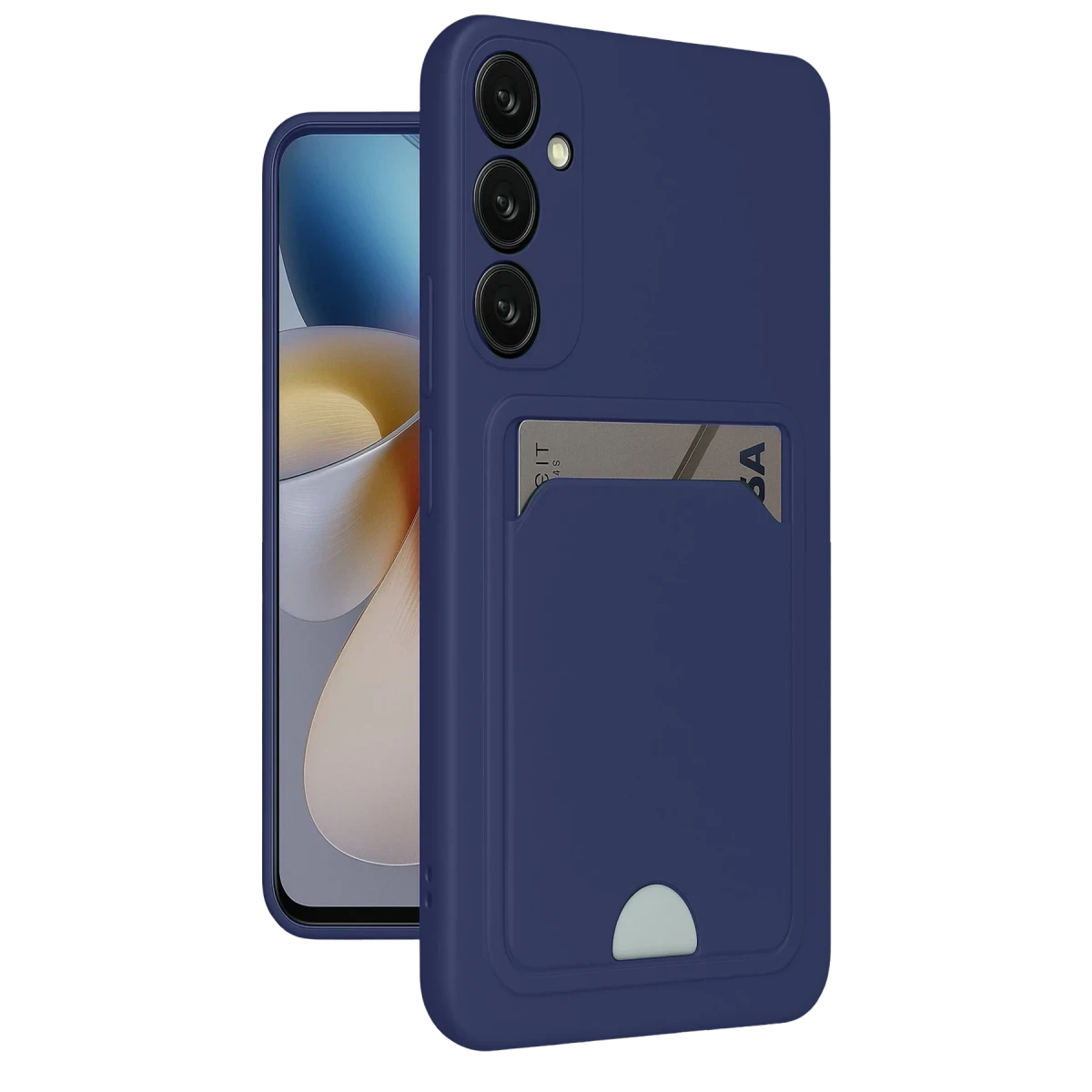 Samsung Galaxy M15 Kelvin Kartvizitli Silikon - Lacivert