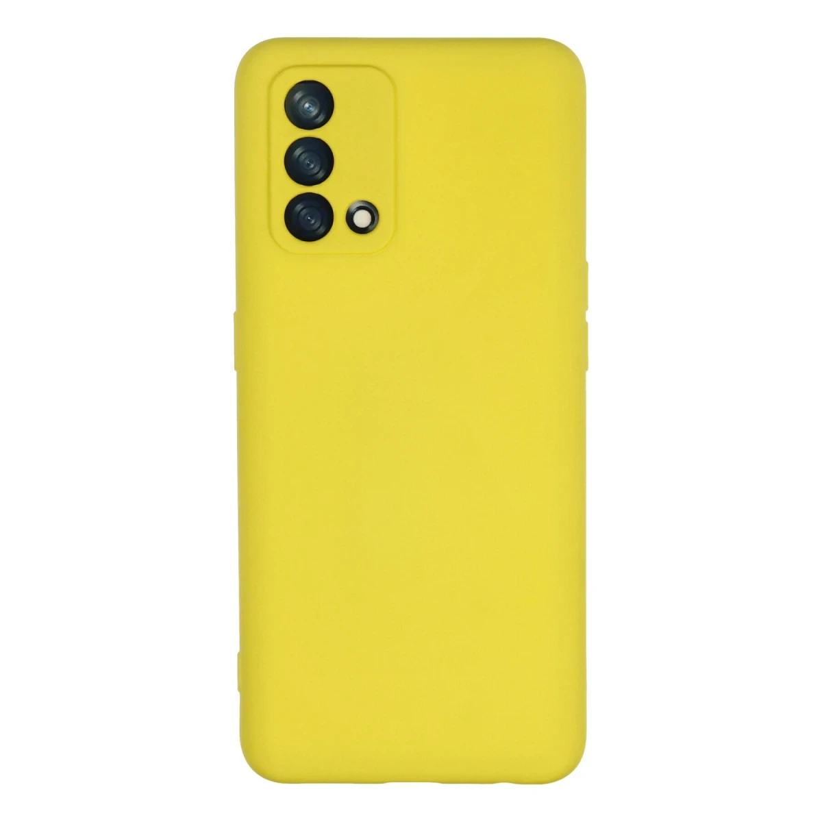 Oppo A74 4G Kılıf Nano içi Kadife Silikon - Sarı