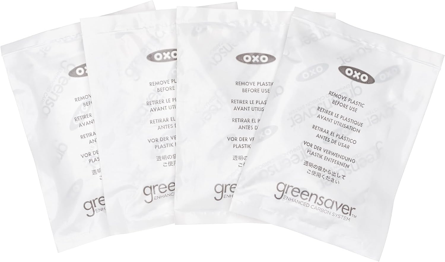 Good Grips Greensaver Aktif Karbon Filtre - Gıda Saklama Kutuları için 4 Yedek Filtre