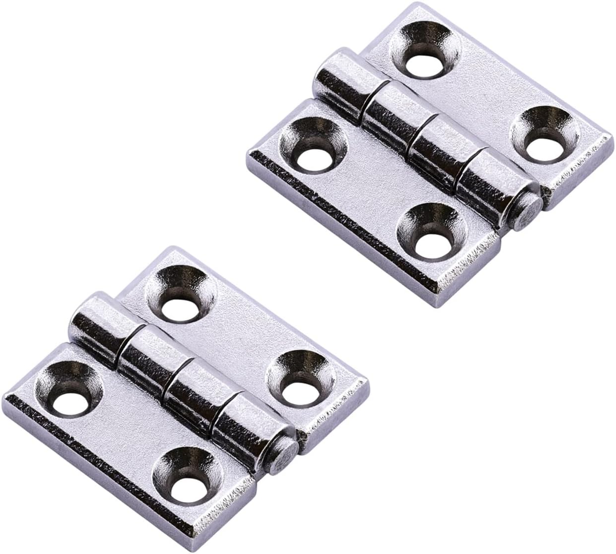 Yaprak Menteşe Metal 2 ADET 30x30 mm Gümüş Krom Kapi Pencere Dolap Mobilya Kapak Menteşe Bağlantı