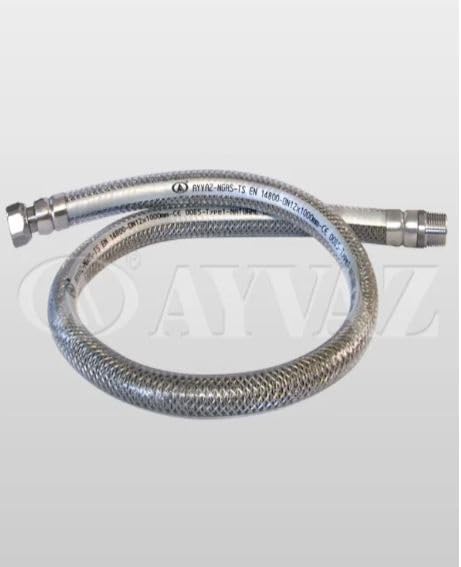 Ankastre Ocak ve Fırın Doğalgaz Bağlantı Hortumu, 75 cm, Esnek Metal Boru, Gaz Fleksi