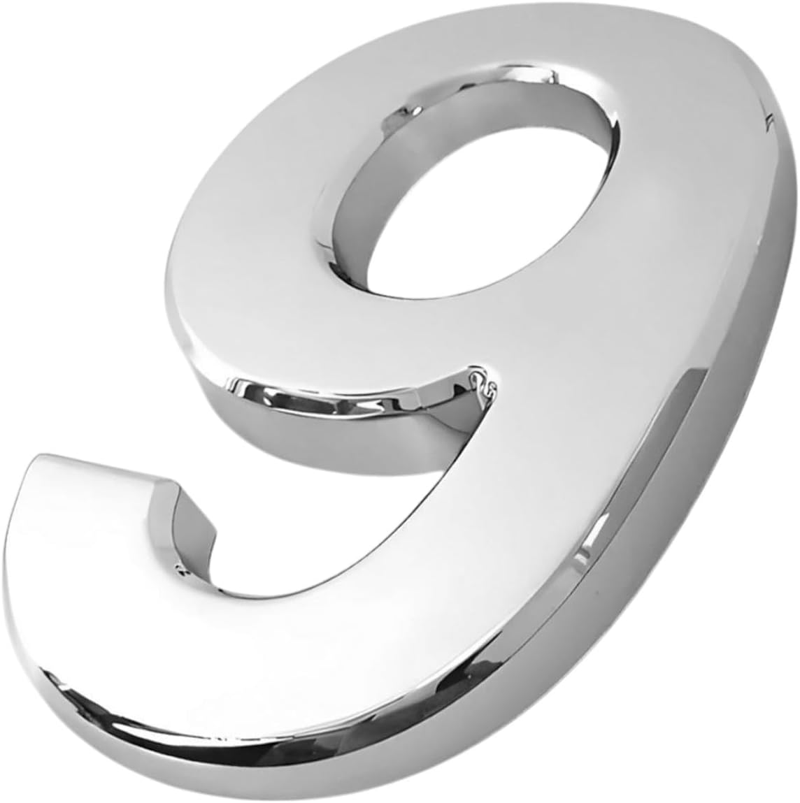 Yapışkanlı Kapı Numarası Küçük Boy 50 mm 5 cm Numara 9 Rakam Dokuz Sayı Krom Renk Numaralar 1 Adet
