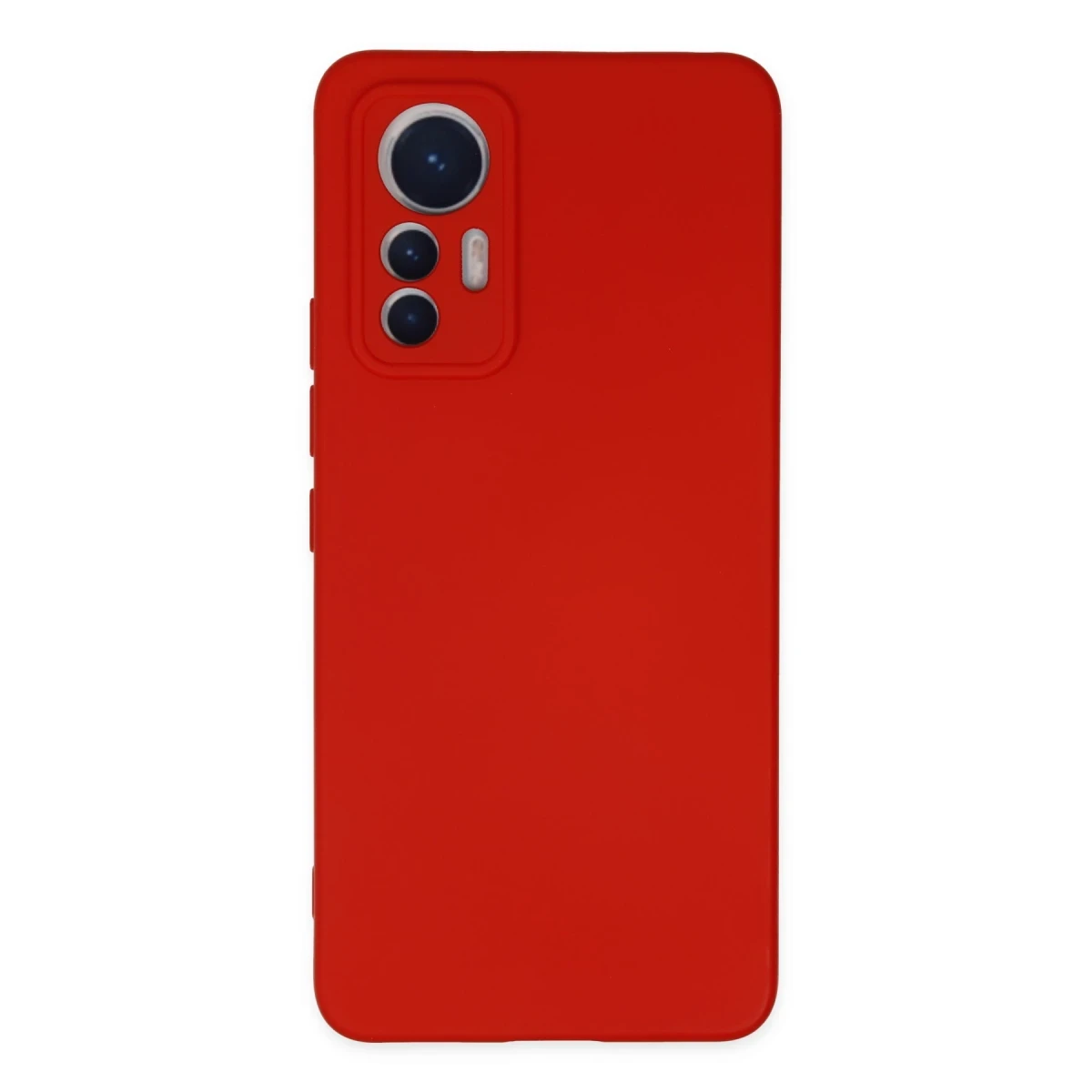 Xiaomi Mi 12 Lite Kılıf Nano içi Kadife Silikon - Kırmızı