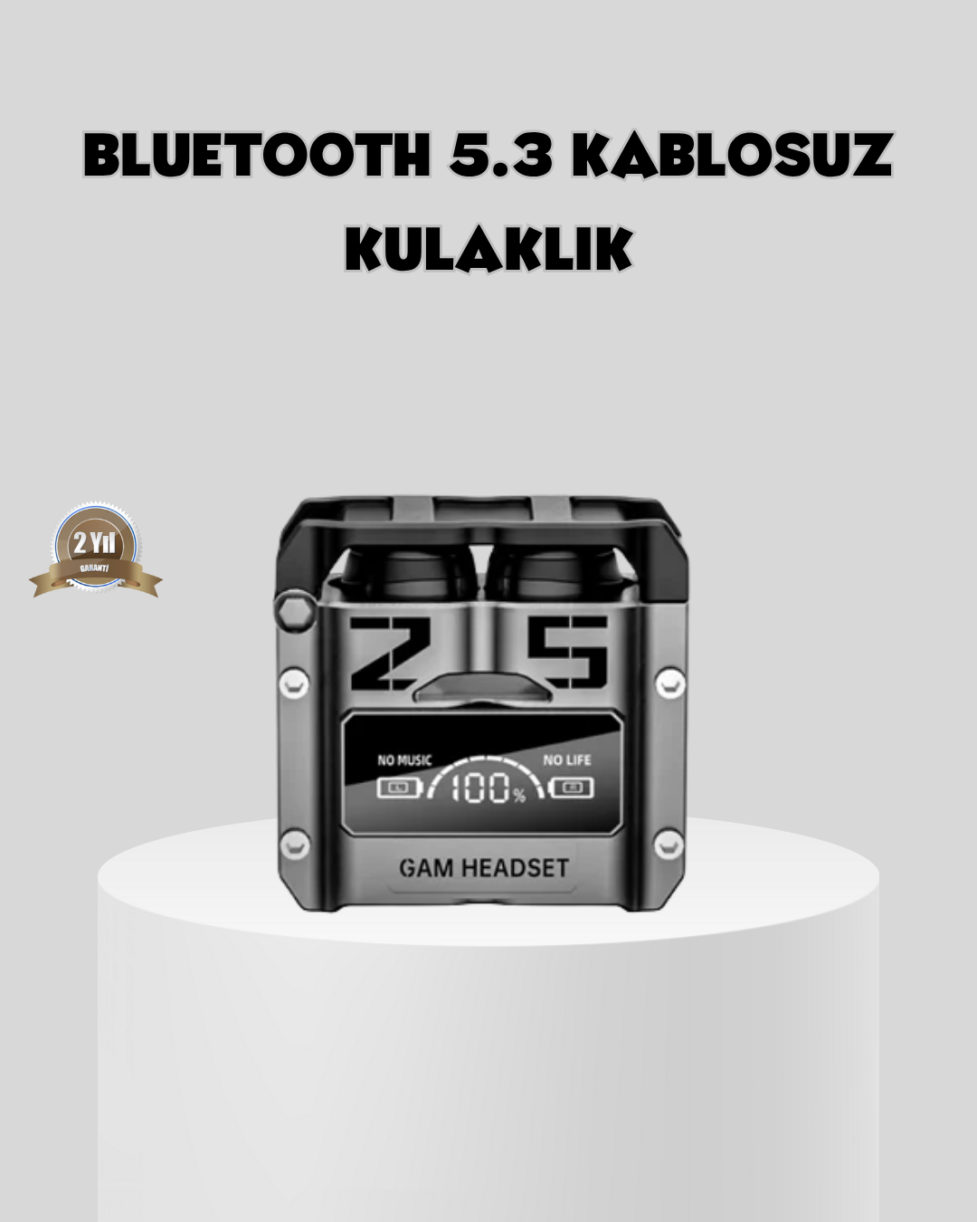 Gürültü Engelleyici Kablosuz Bluetooth Kulaklık – Oyun ve Müzik İçin Profesyonel Ses