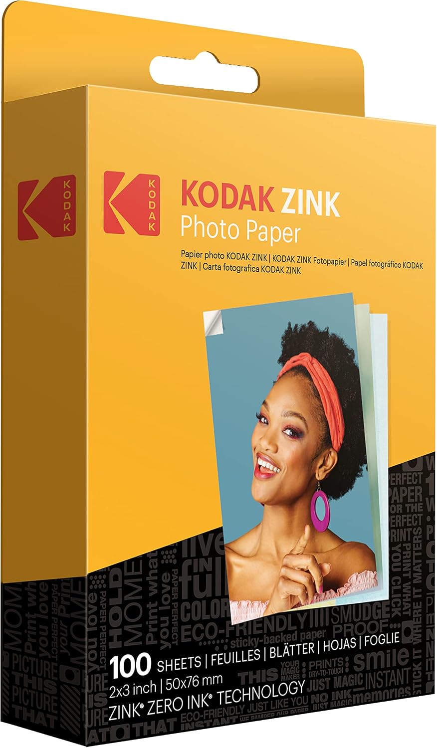 Kodak Premium Fotoğraf Kağıdı - 5x7.6cm, 100 Yaprak, Çinko