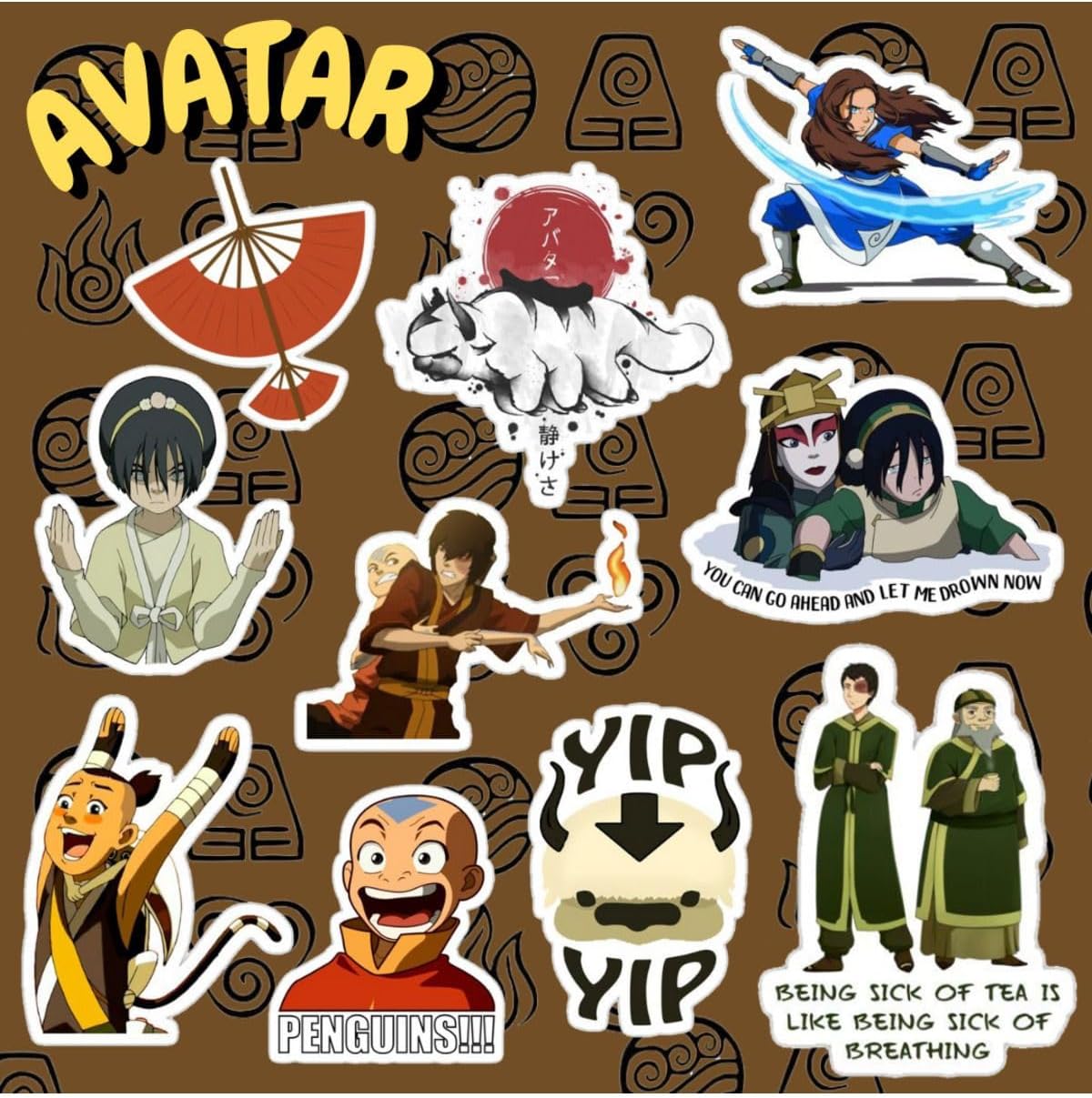 Avatar Sticker Seti | Laptop Notebook Telefon Etiket Bullet Journal