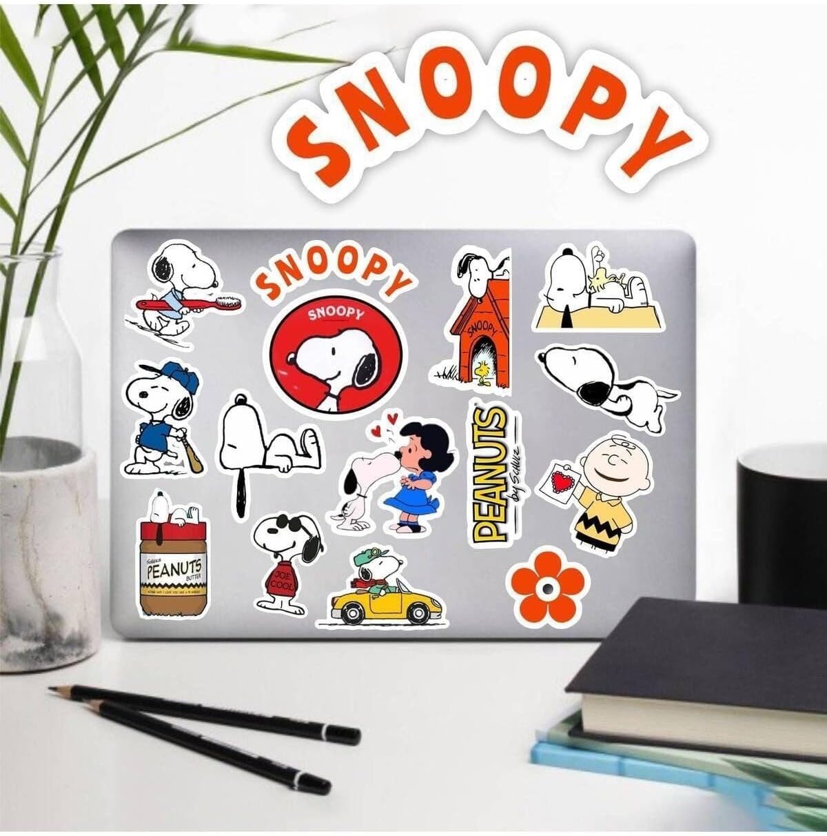 Snoopy Peanuts Macbook Notebook Tablet Telefon Ajanda Laptop Defter Sticker Seti