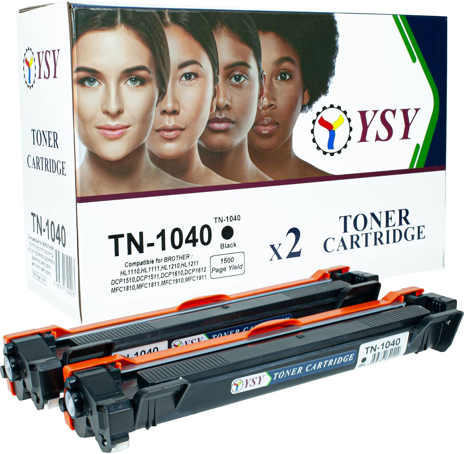Brother TN-1040 Uyumlu 2'li Paket Muadil Toner - HL-1111 HL-1211W DCP-1511 DCP-1611W MFC-1911W (2x 1.500 Sayfa / Özel Kutulu)
