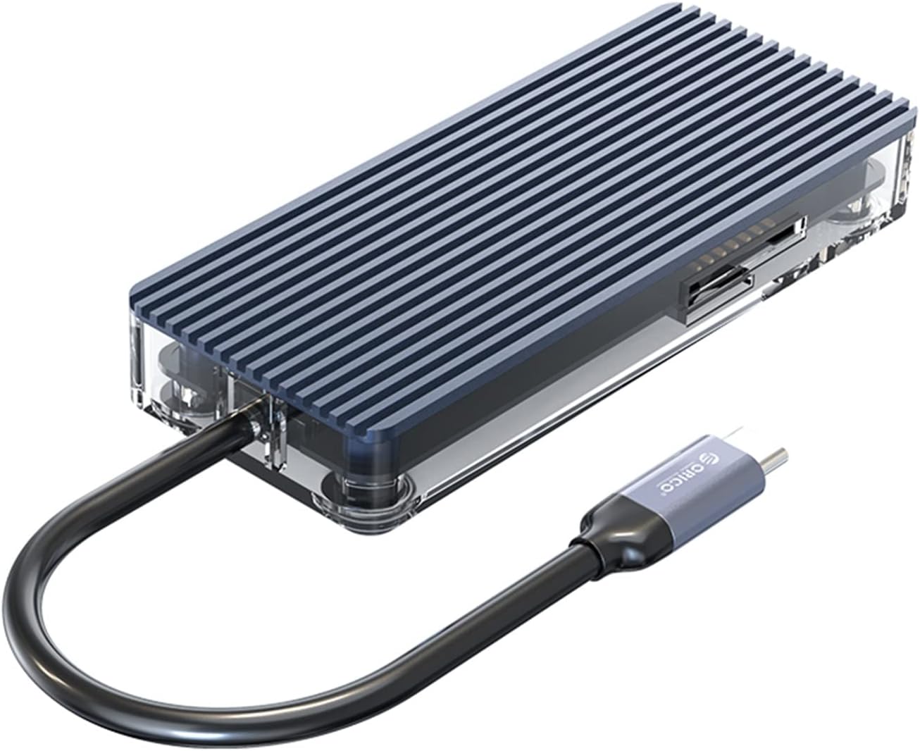 6 Portlu USB 3.0 HDMI 4K@30Hz TF/SD Kart Okuyucu Çoklayıcı HUB Gri