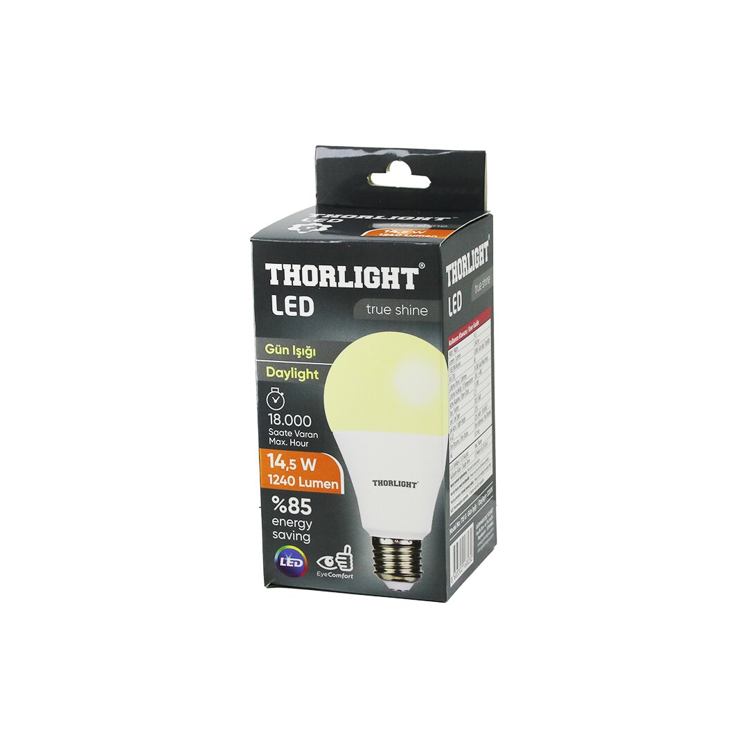 10 Adet Thorlıght A-70 12B 14.5W E27 Günışık Led Ampul
