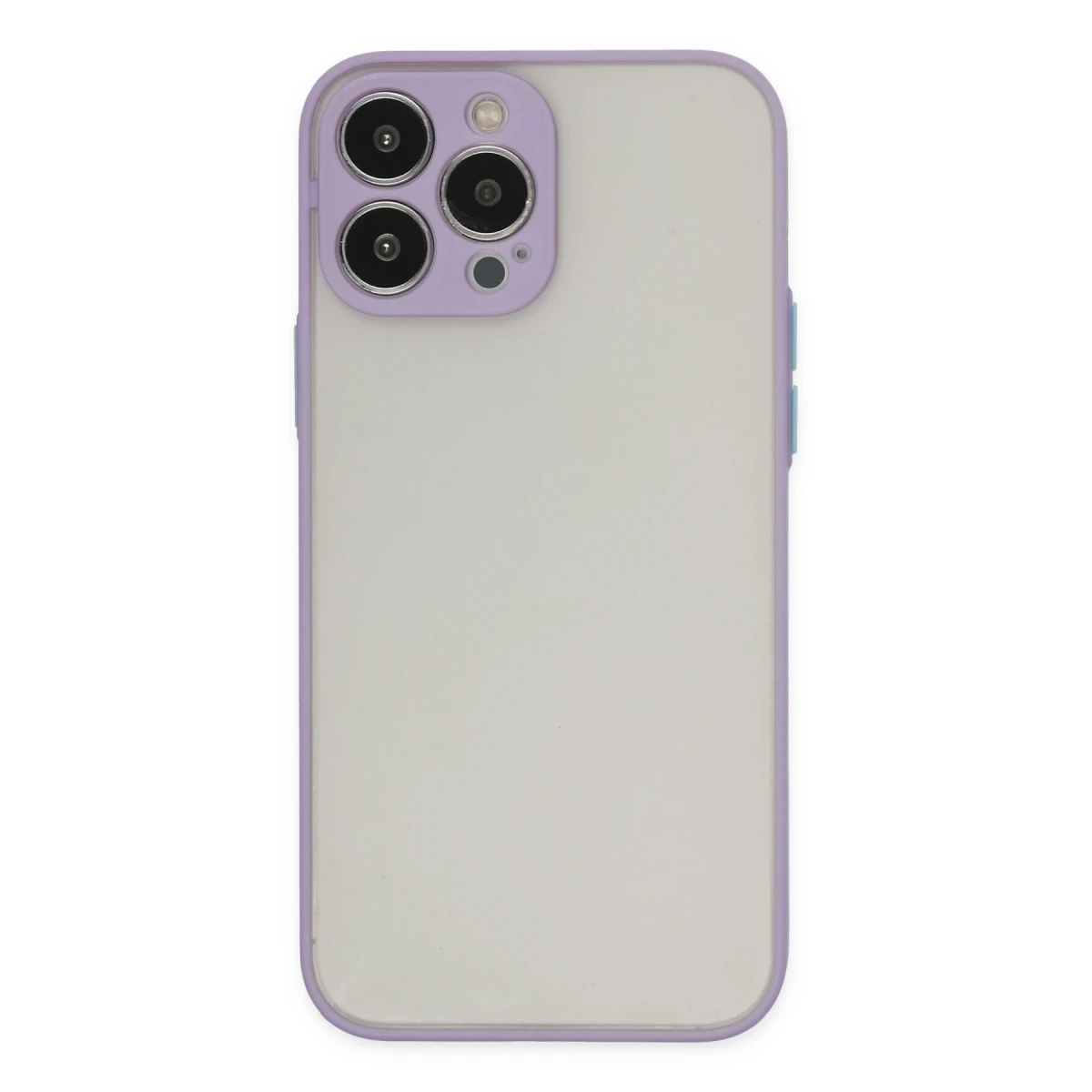 Apple iPhone 14 Pro Max Kılıf Montreal Silikon Kapak - Mor