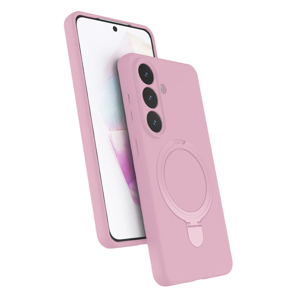 Samsung Galaxy S26 Plus Regal Magsafe Standlı Kapak - Açık Pembe
