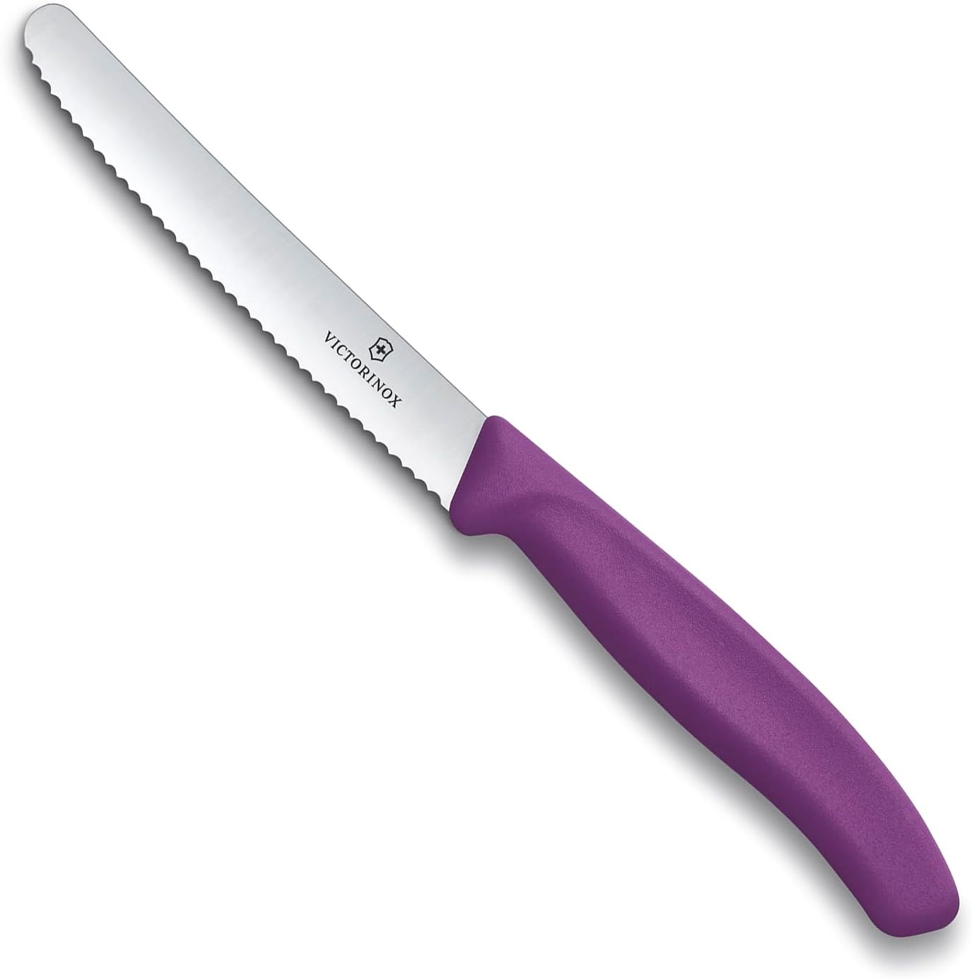 Swiss Classic 11cm Tırtıklı Domates Bıçağı, Mor