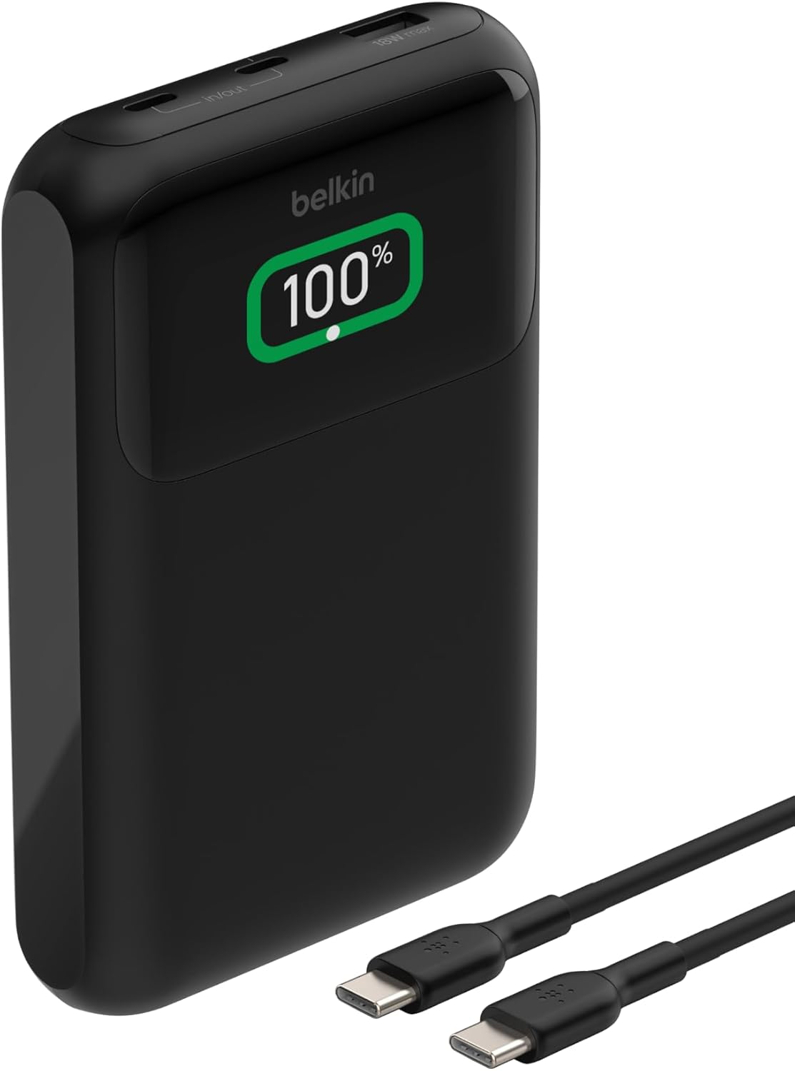 BoostCharge 3 Portlu Dizüstü Powerbank, USB-C ve USB-A Portları, Hızlı Şarj USB-C Güç Dağıtımı, MacBook, iPhone 17, 16 Serisi, iPad Pro, Galaxy S25 vb. için Taşınabilir Şarj Cihazı - Siyah
