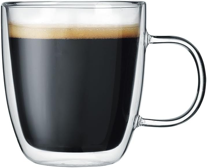 Vetro Borosilikat Çift Camlı Kulplu Bardak 120ML (2ad)