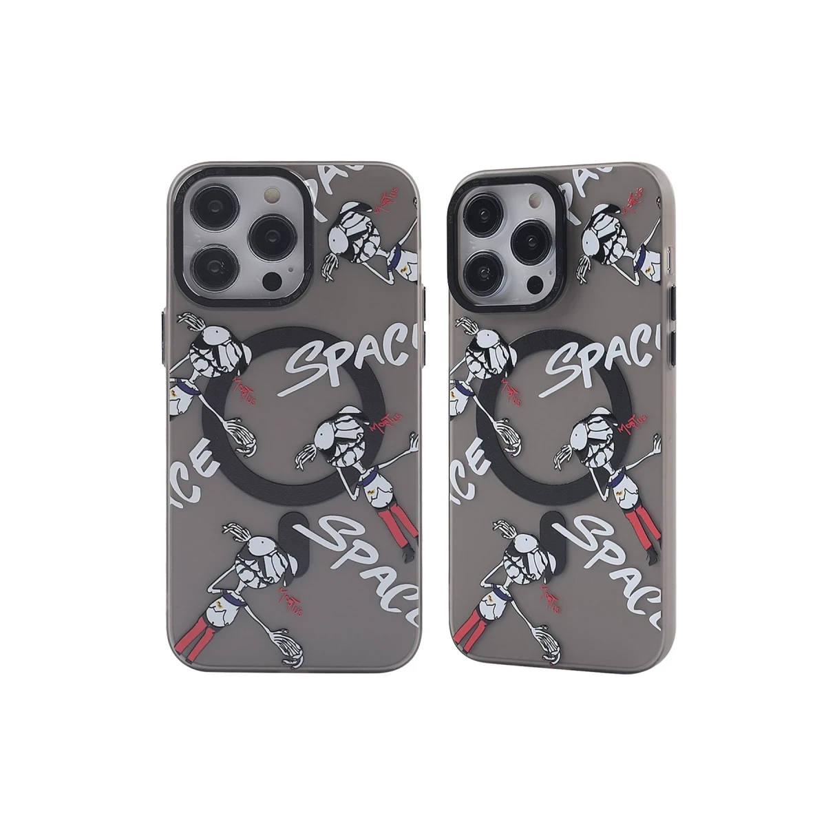 Apple iPhone 12 Pro Max Kılıf Apollo Magneticsafe Desenli Kapak - Apollo Siyah - 3