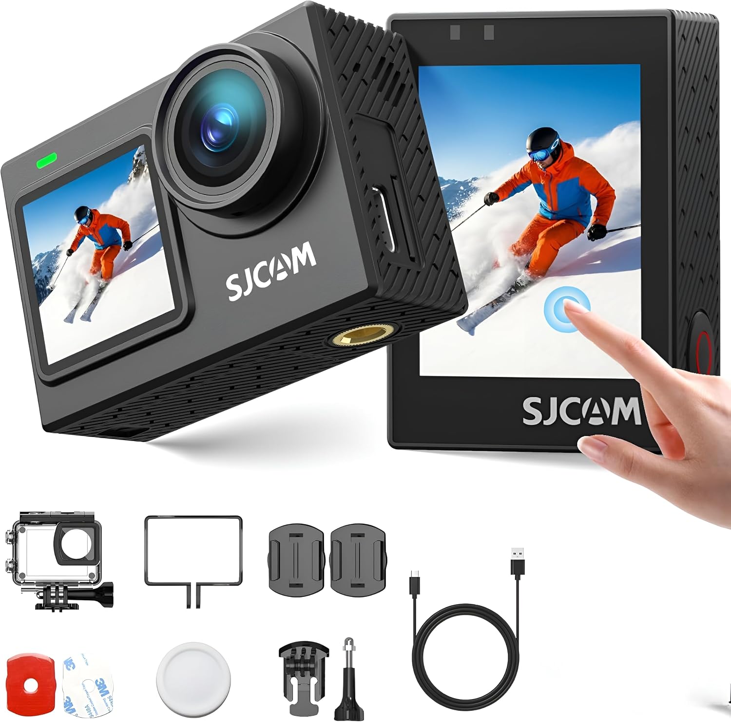 SJ6 Ultra Aksiyon Kamerası, Wi-Fi, 30 Metreye Kadar Su Geçirmez, 4K 30 FPS Video, 20 MP Fotoğraf