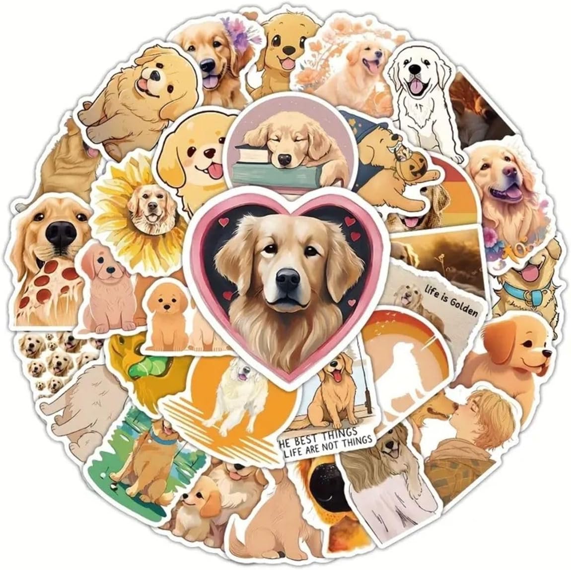 50'Li Sevimli Köpekler Sticker Set Laptop Notebook Tablet Sticker Seti