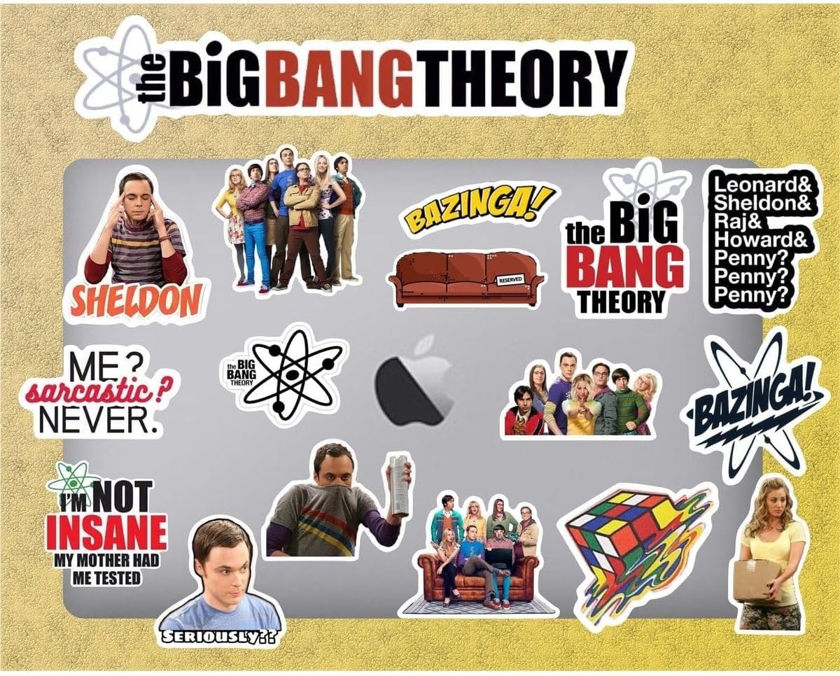 The Big Bang Theory Laptop Notebook Tablet Sticker Seti