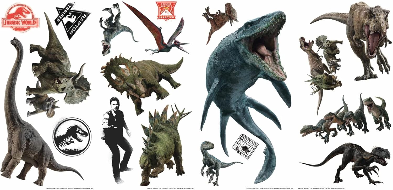 Fallen Kingdom Soy ve Yapıştır Duvar Çıkartmaları, RoomMates'ten RMK3798SCS