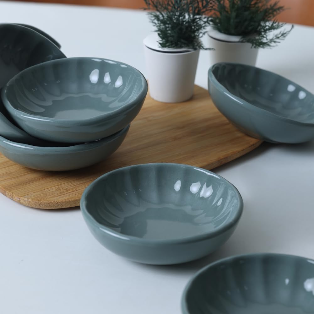 Granit Turkuaz Sirius Çerezlik/Sosluk 12 Cm 6 Adet Q07