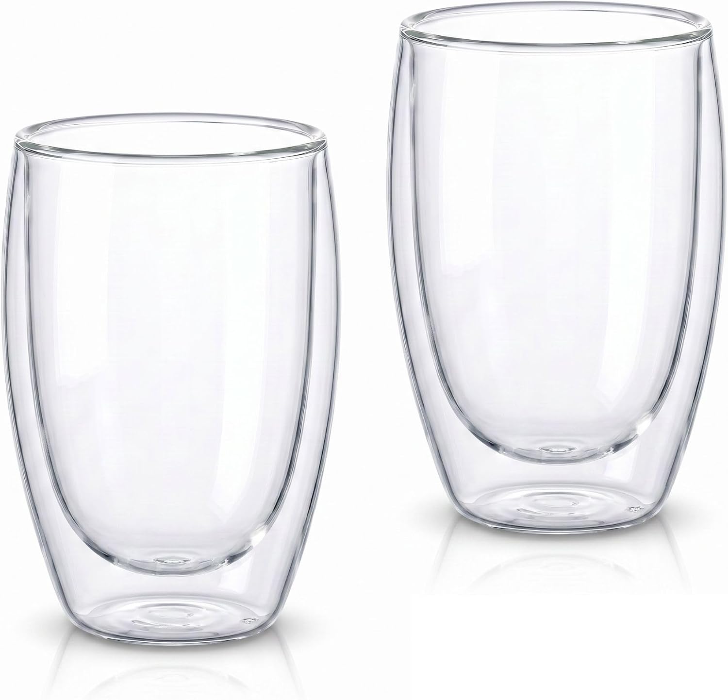 Çift Cidarlı Cam Kupa Ev Ofis Fincanı Isı Yalıtımlı Kulplu Cam Bardak (2 Adet 500 ml)