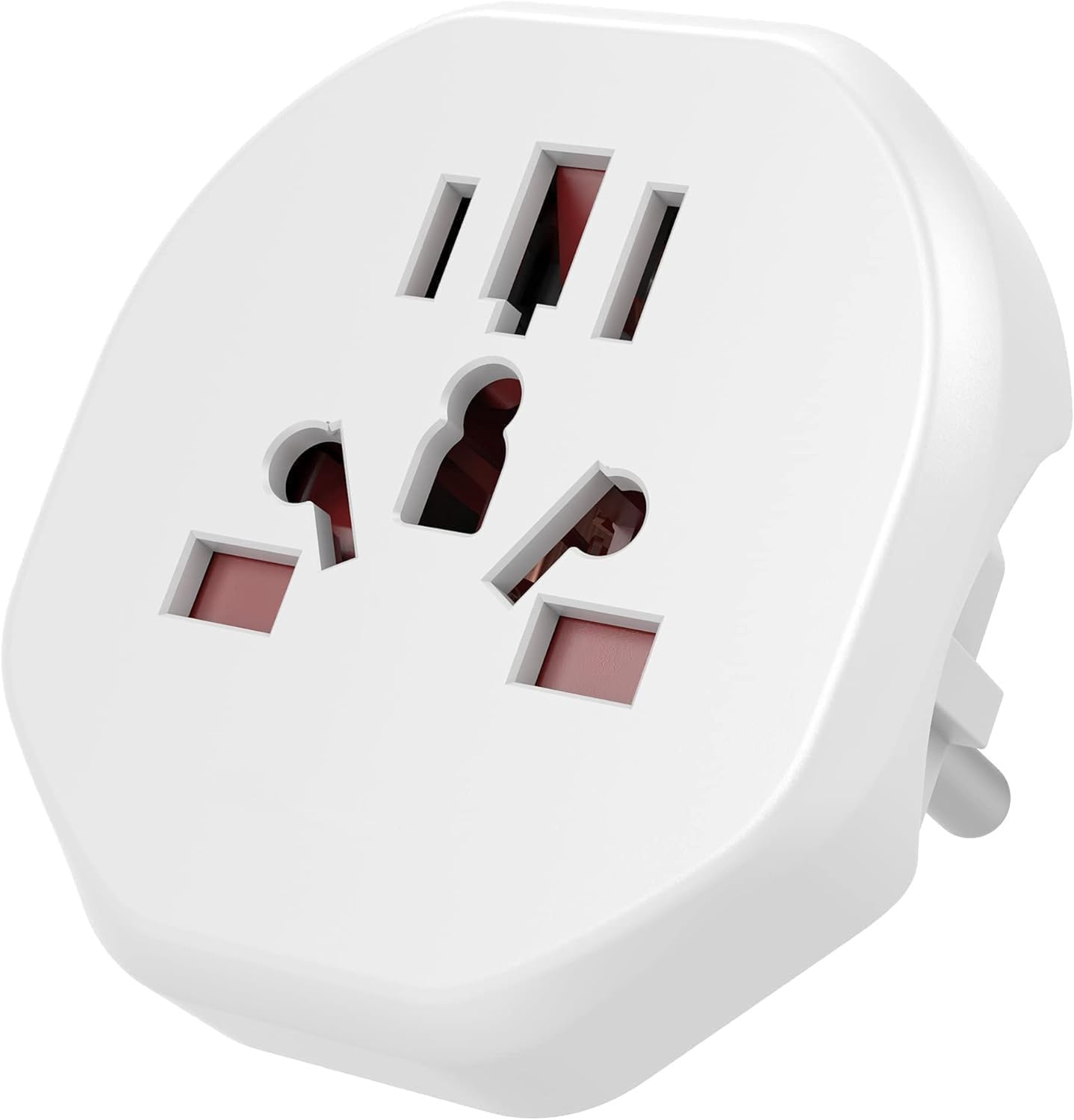 Evrensel Seyahat Priz Adaptörü 2300W Universal Fiş Dönüştürücü EU Avrupa Priz Adaptörü ABD İngiltere Avustralya Çin Japonya Uyumlu 10A Beyaz