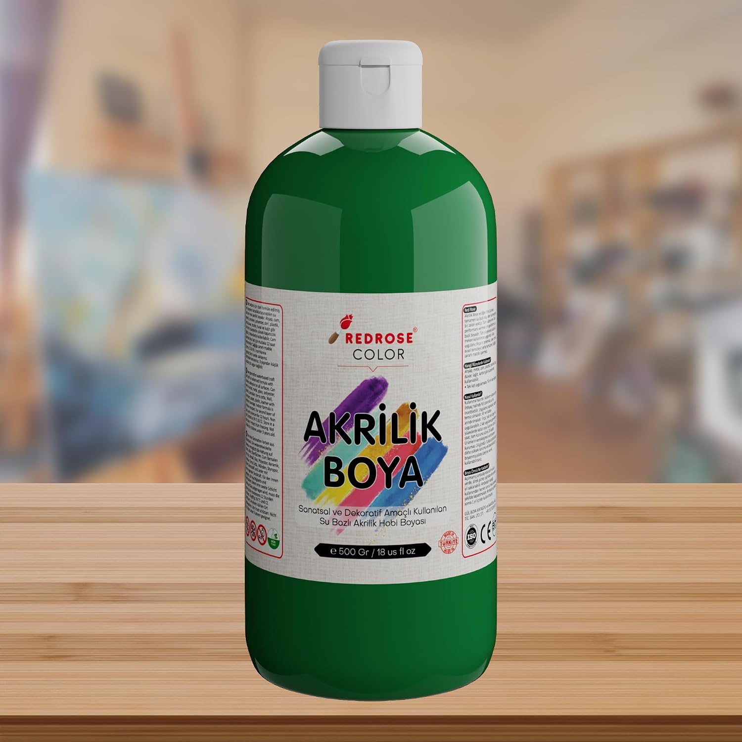 Yeşil Akrilik Boya 500gr