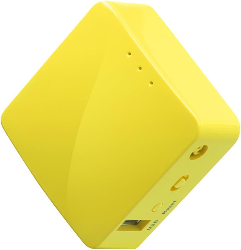 GL-MT300N-V2(Mango) Taşınabilir Mini Seyahat Kablosuz Cep VPN WiFi Yönlendirici - Erişim Noktası/Genişletici/WDS | OpenWrt | 2 x Ethernet Bağlantı Noktası | OpenVPN/Wireguard VPN | USB 2.0
