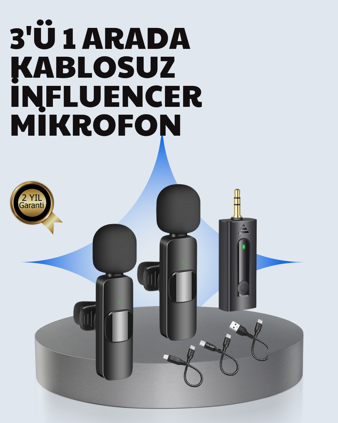 Mobil Uyumlu Mikrofon - Dış Mekân İçin İdeal