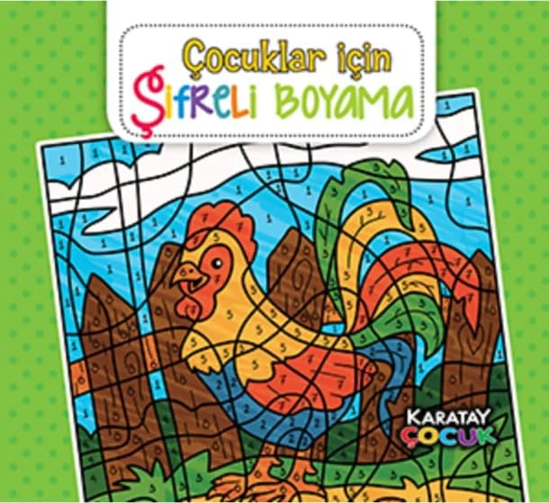 Çocuklar için Eğlenceli ve Huzurlu Mandala Boyama Defteri Erkek/Kız çocukÖzel Seri Kişisel Gelişim Kitabı Öğretici Desenli Kitap Büyük Boy Boyama Kitabı (Şifreli Boyama)