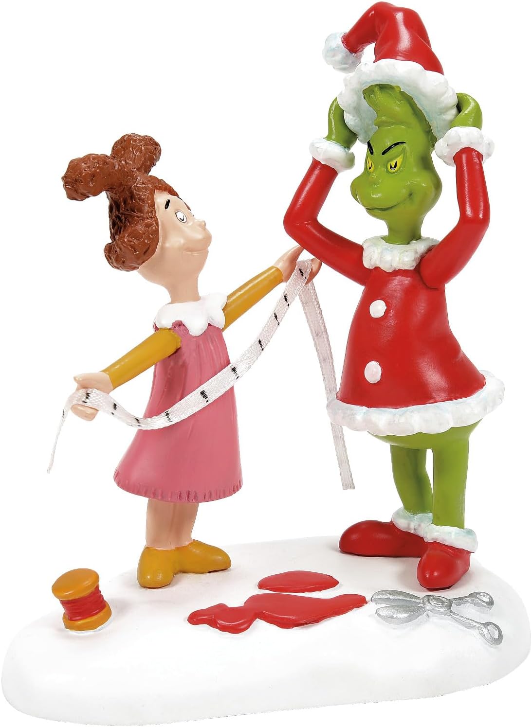 Dr. Seuss The Grinch Village Aksesuarları Santy Suit Heykelcik için Takılıyor, 8 cm, Çok Renkli