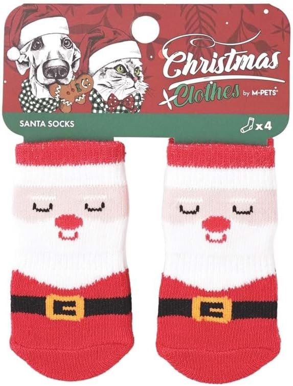 Christmas Santa Kaymaz Tabanlı Çorap 4'lü