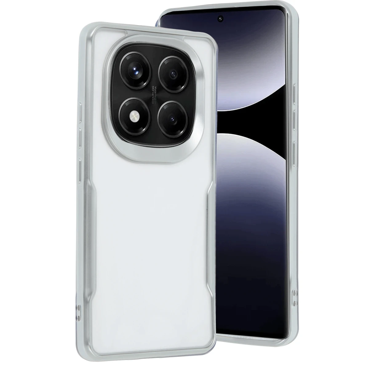 Xiaomi Redmi Note 14 Pro 5G Kılıf Boyi Silikon Kapak - Gümüş
