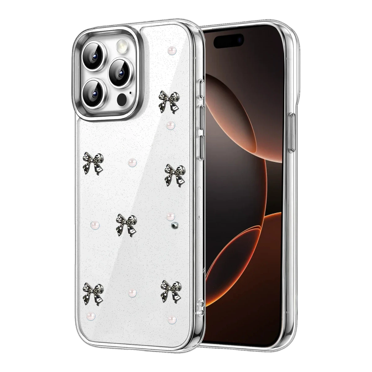 Apple iPhone 15 Pro Fiyonk Desenli Kapak - Desen 8